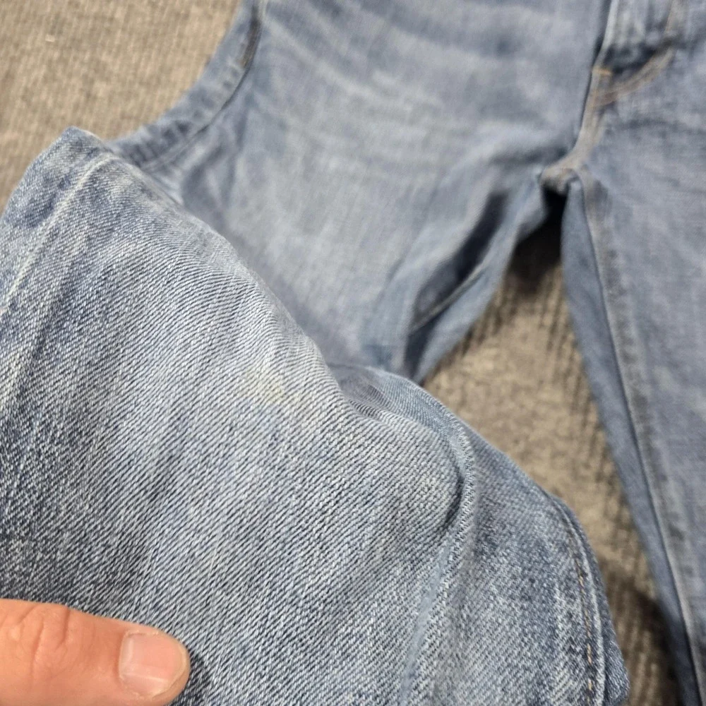 J.CREW 484 Jeans Mens 31x32 Blue Light Wash Straight Slim‎ Denim Zip Fly 30x30